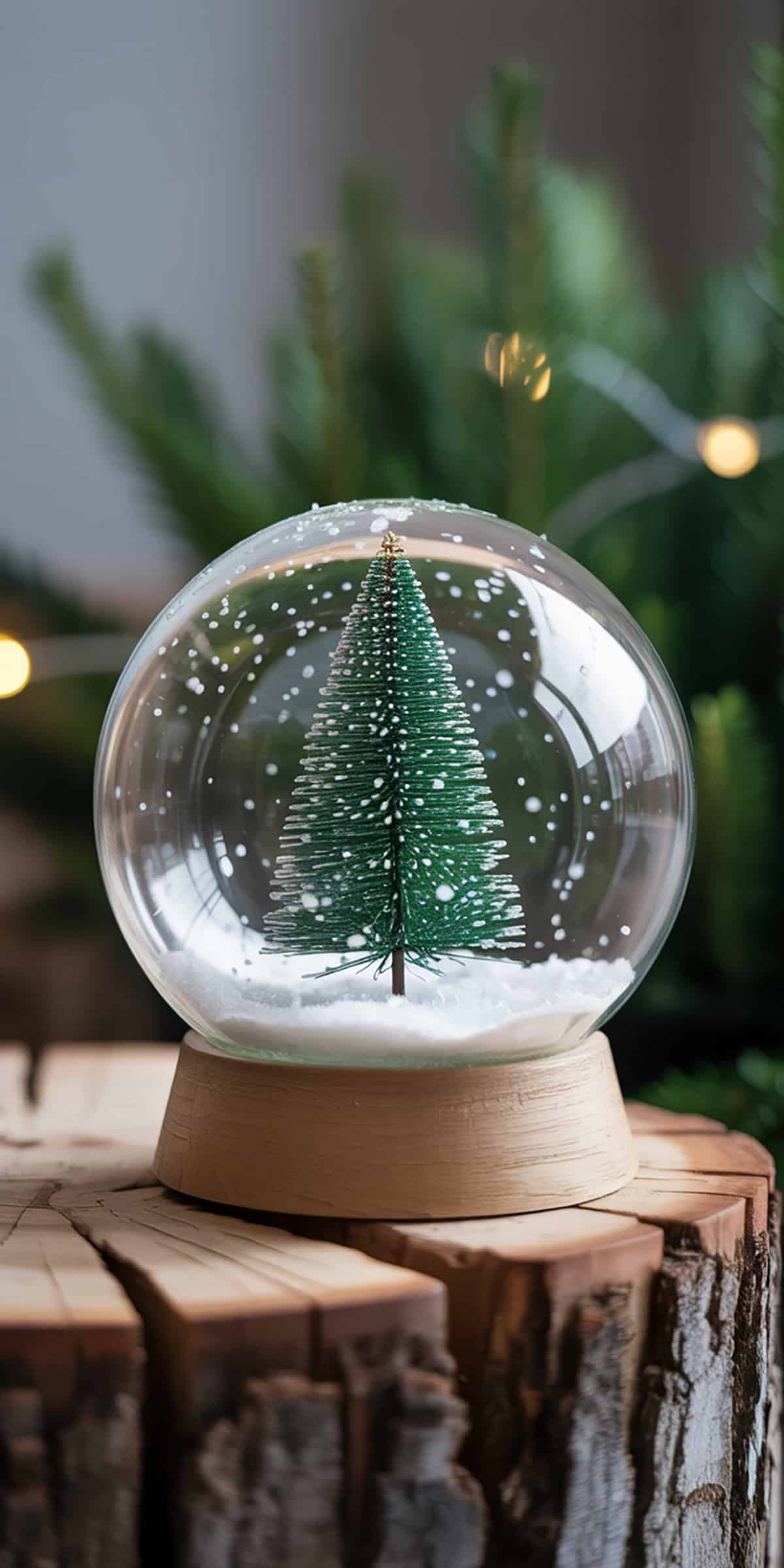 Small Tree in Snow Globe