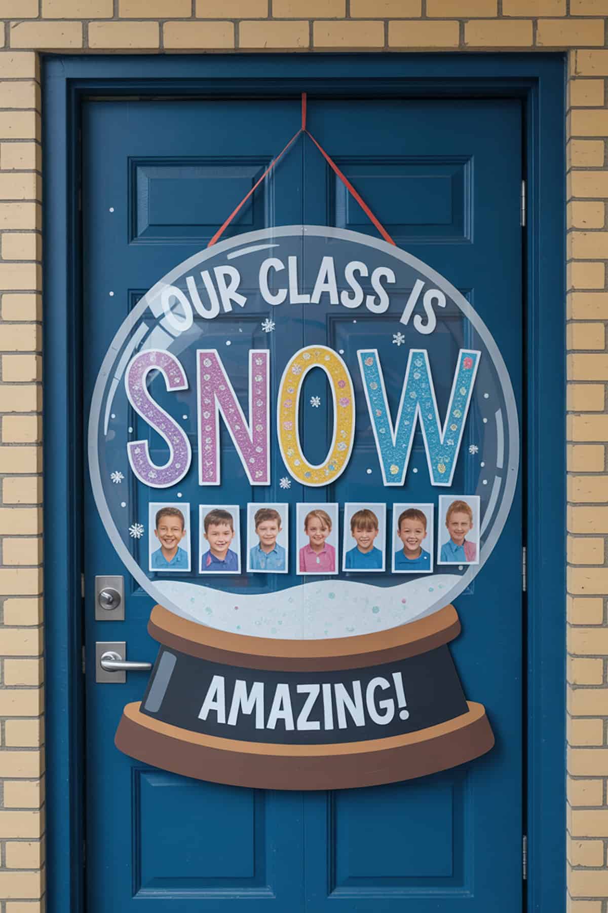 Snow Globe Classroom Door