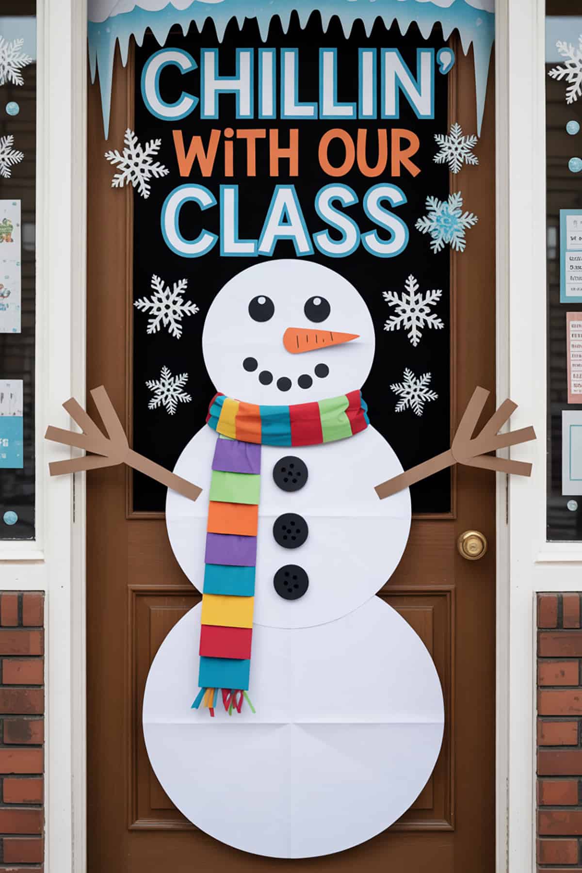 Snowman Welcome Door