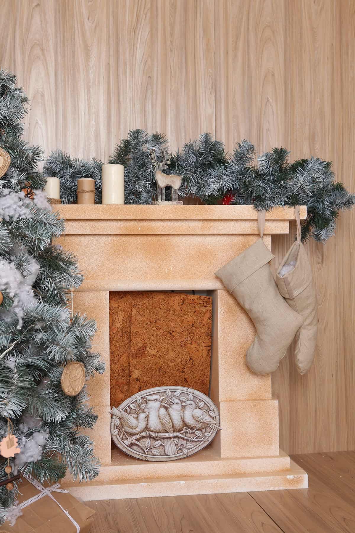Soft Glow Fireplace Mantel (Even If It’s Faux)