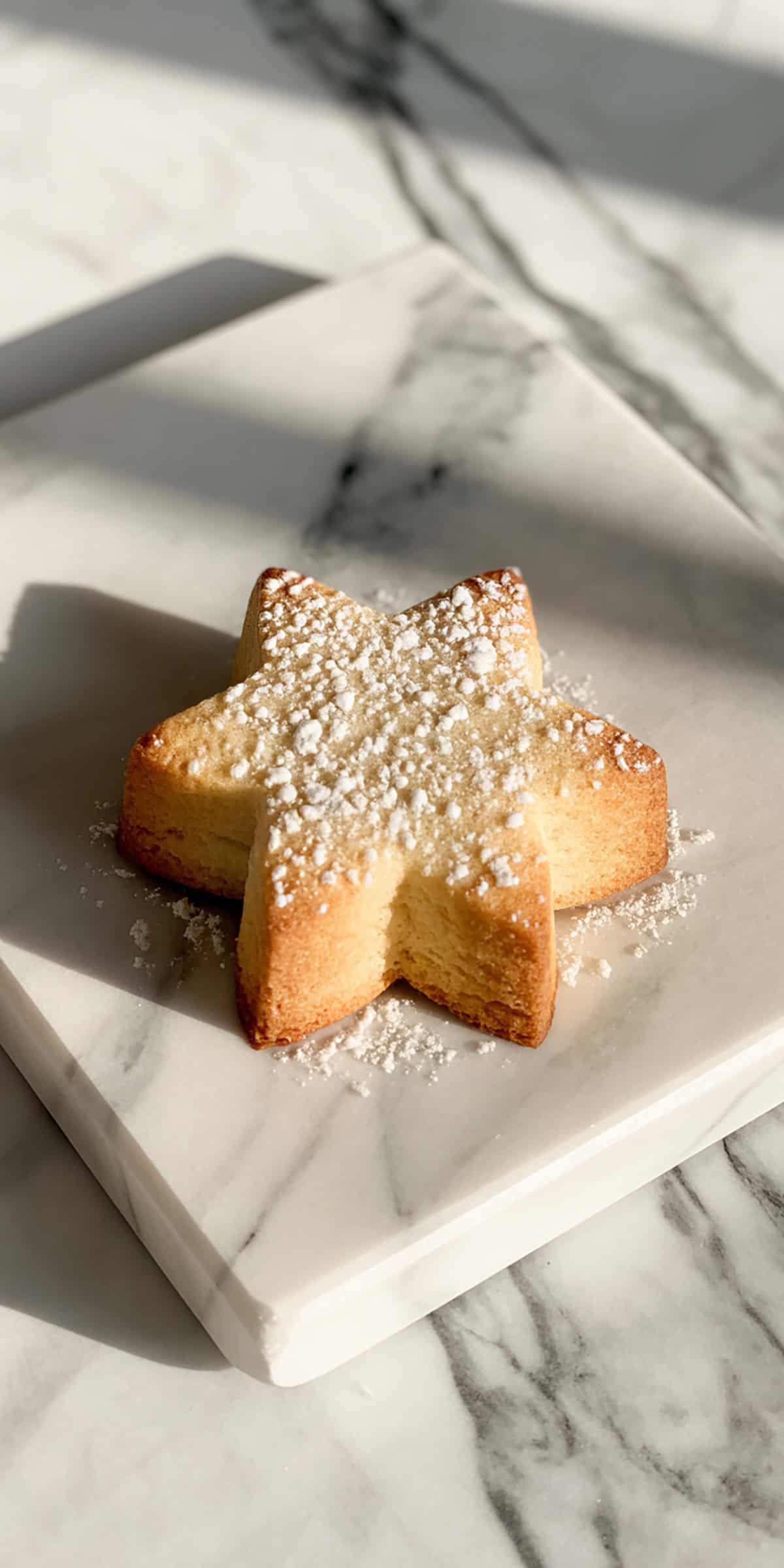Star Cookie on Marble