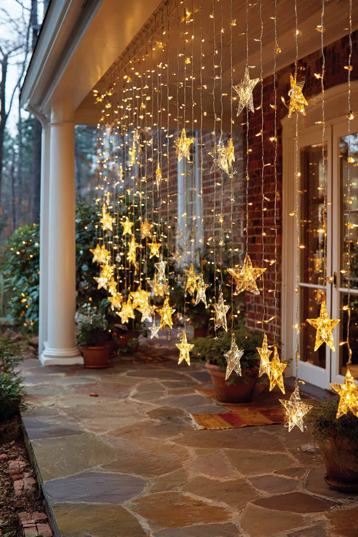 Star Curtain Porch Display