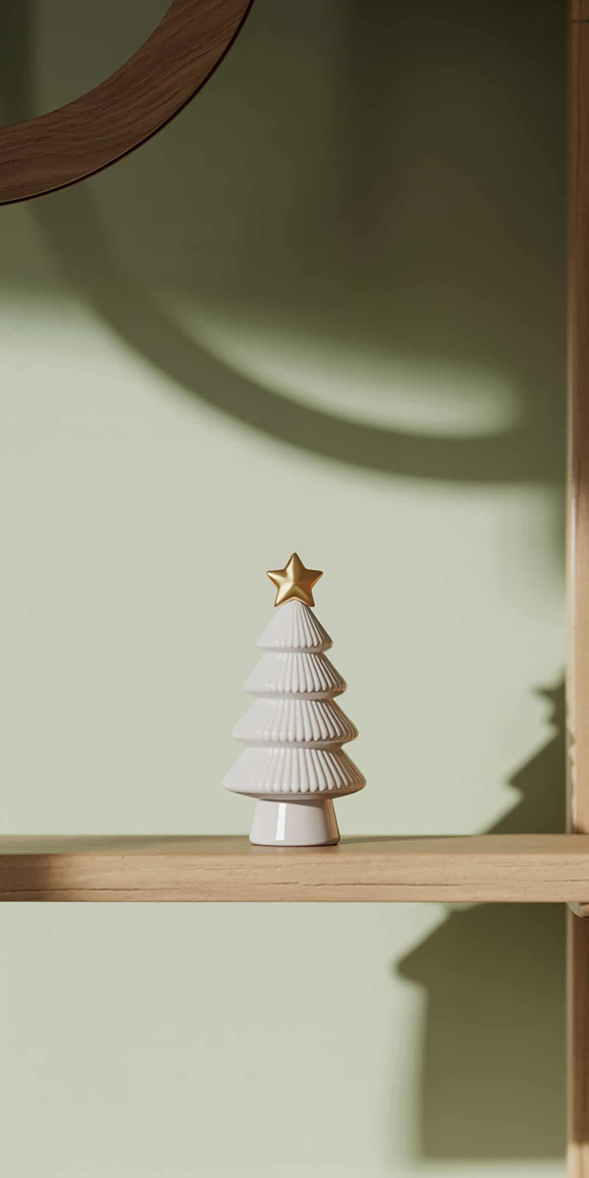 Tiny Tree Figurine on Shelf
