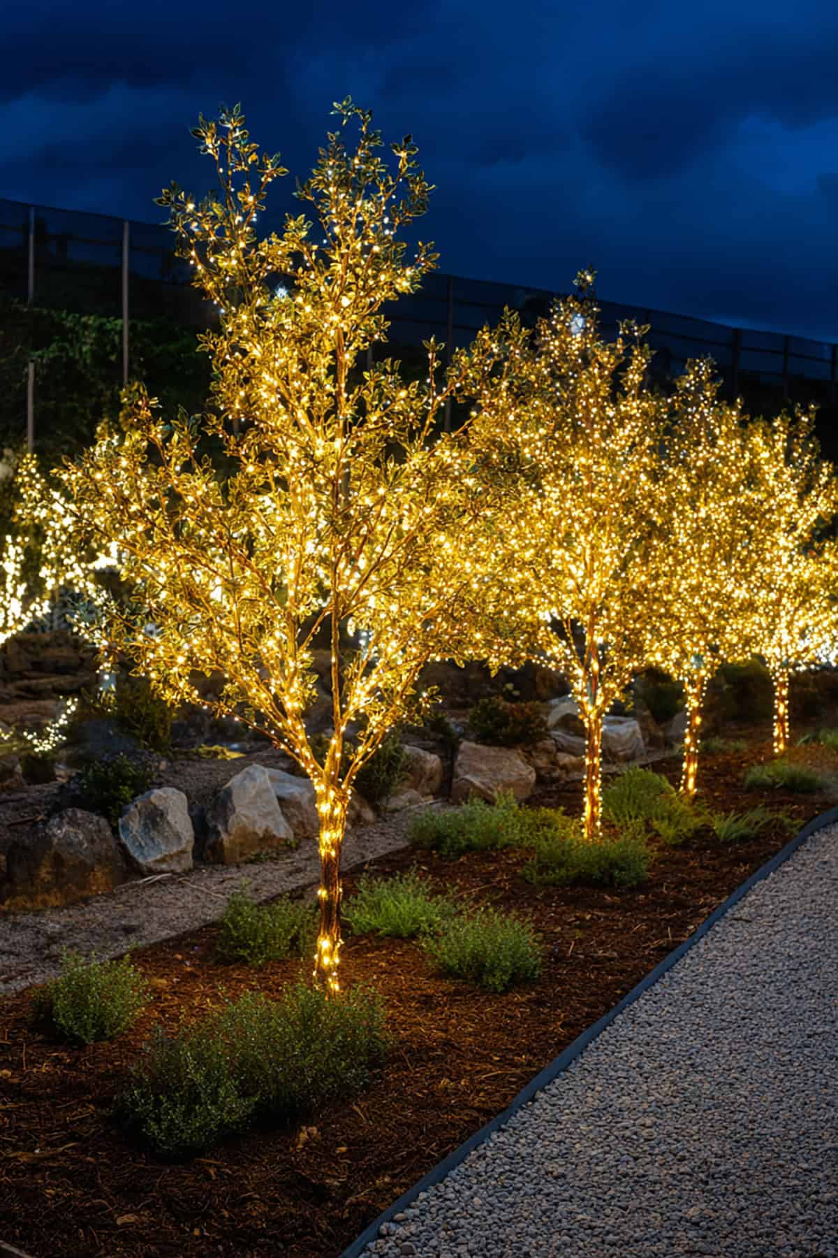 Tree Cluster Fairy Light Grove