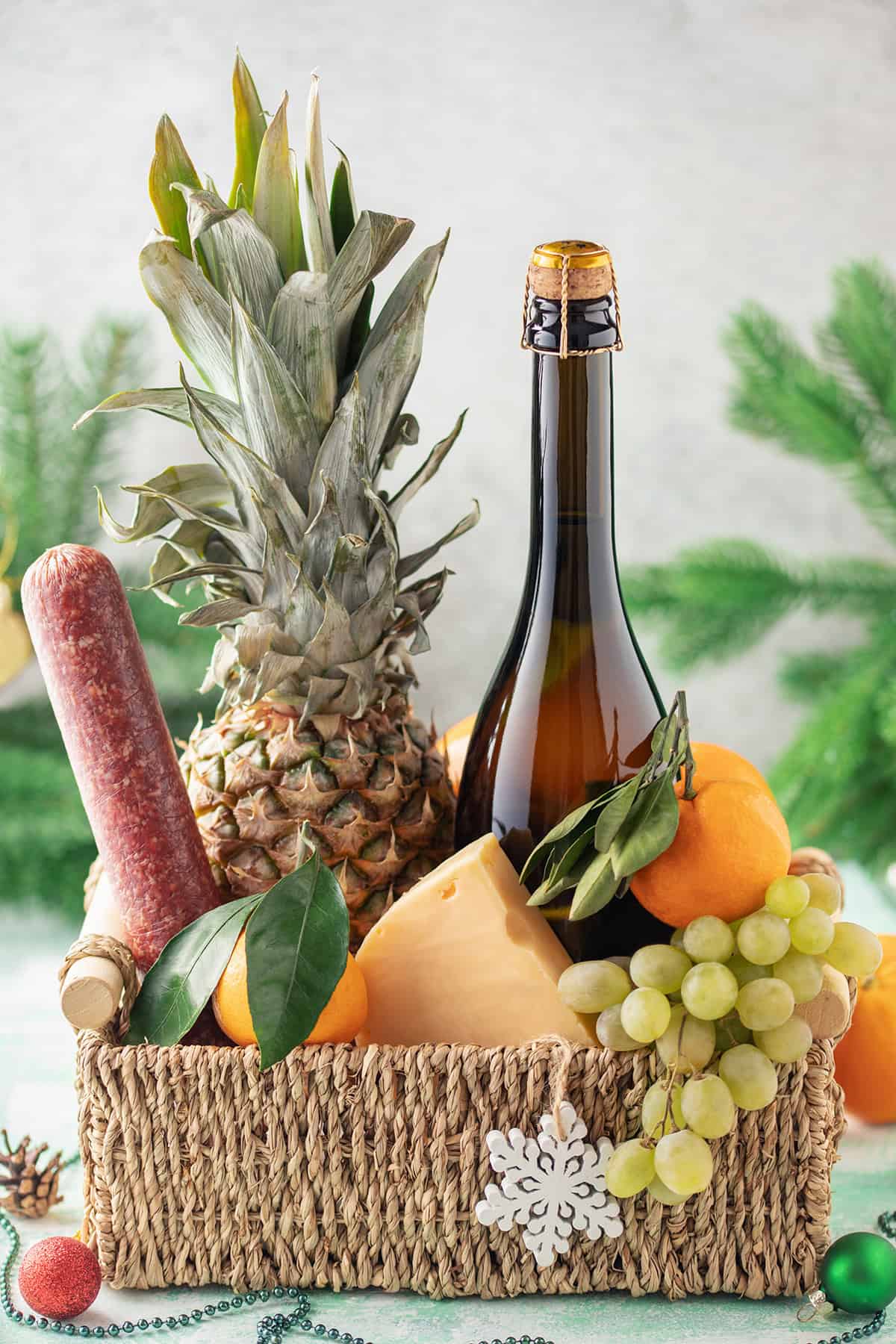 Tropical Christmas Food Basket