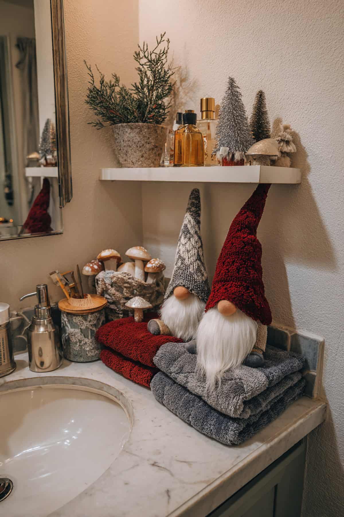 Whimsical Gnome Bathroom Decor