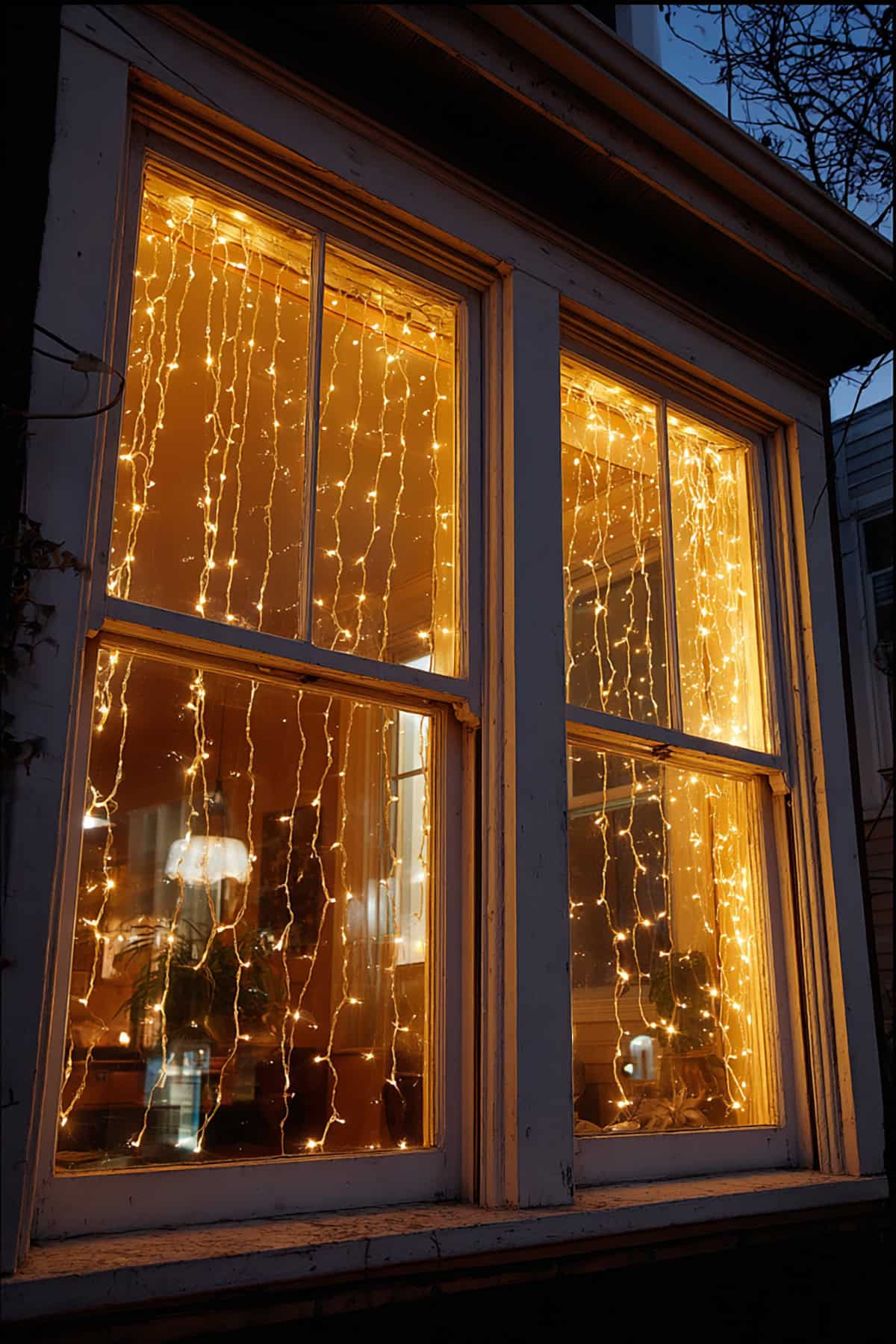 Window Frame Curtain Lights