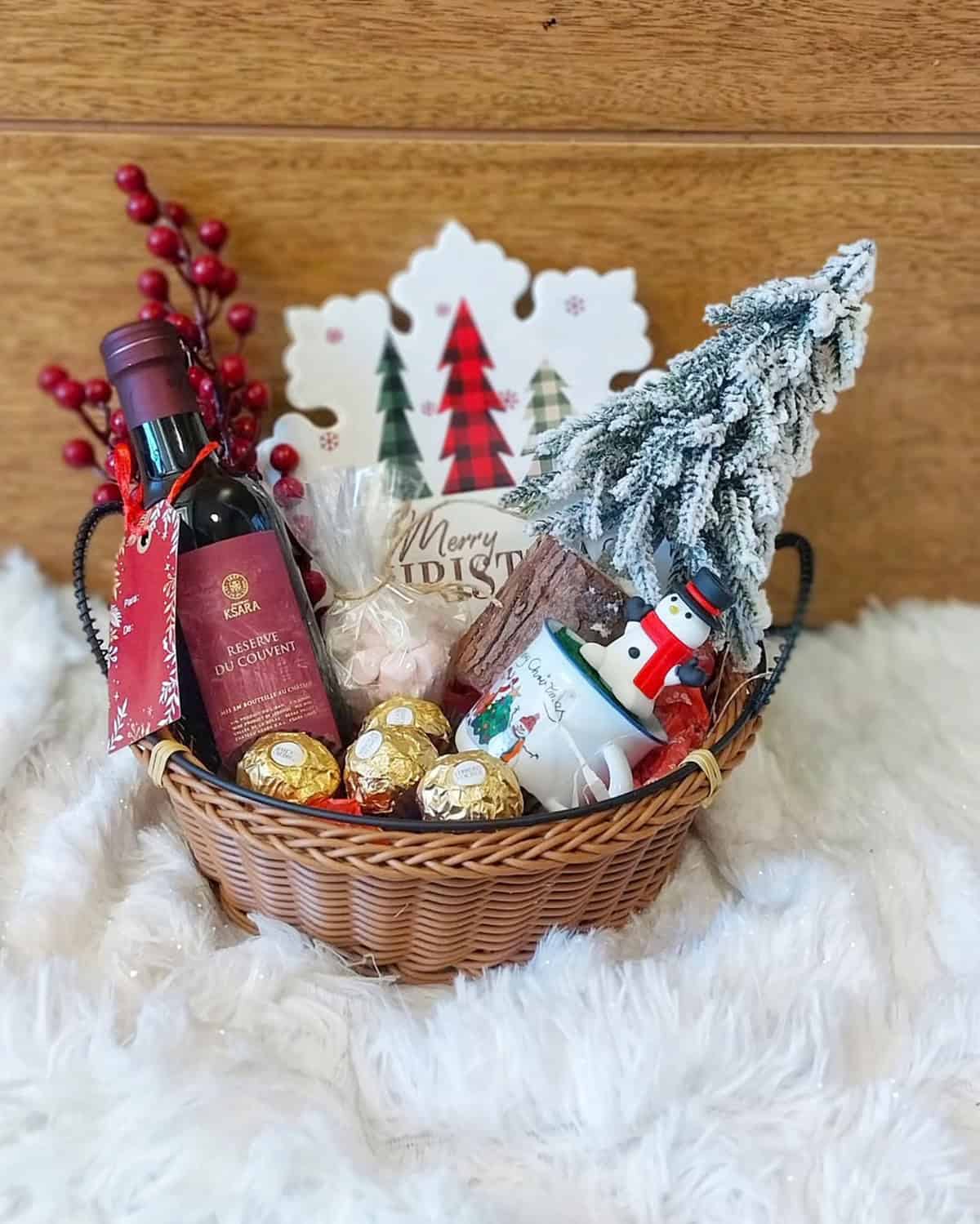 Wine and Winter Cheer Basket