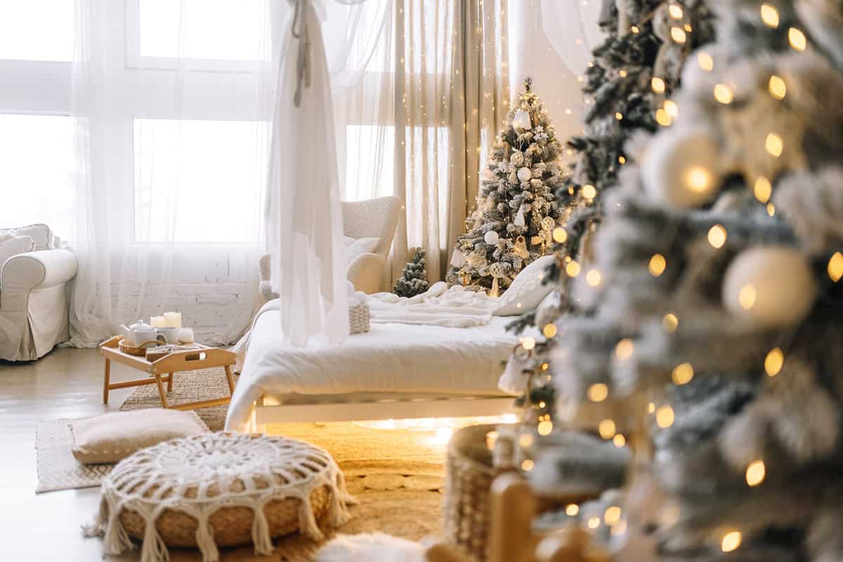 Winter Light in a Neutral Scandinavian Bedroom