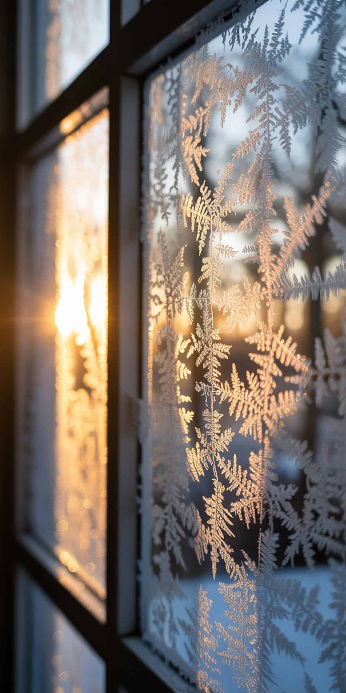 Winter Window Light Reflection