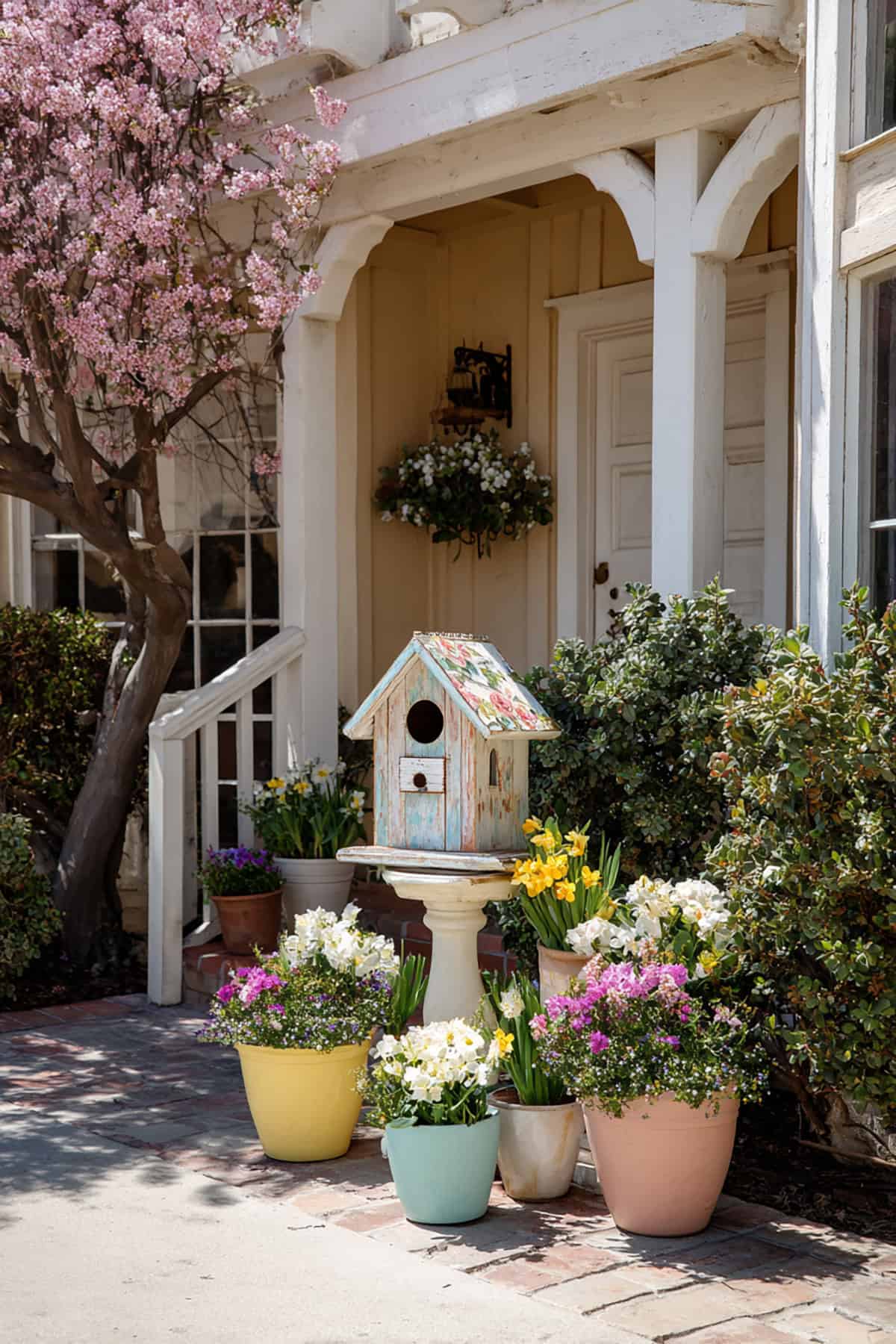 A Birdhouse as a Porch Accent