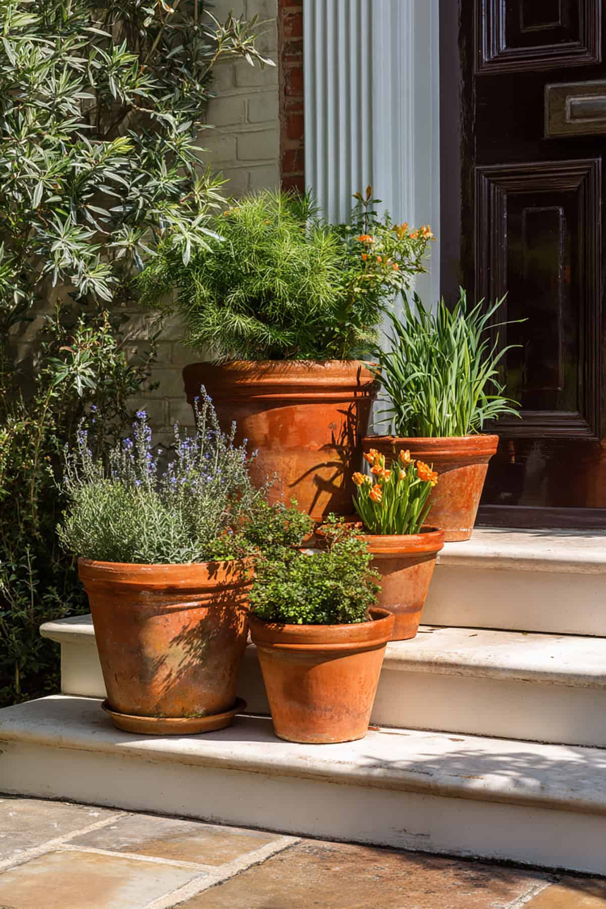 A Cluster of Small Terracotta Pots