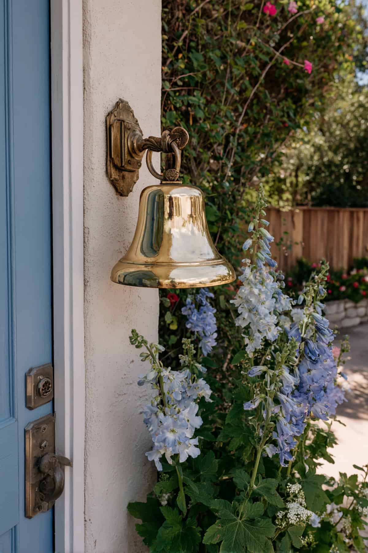 A Welcome Bell or Brass Door Accent