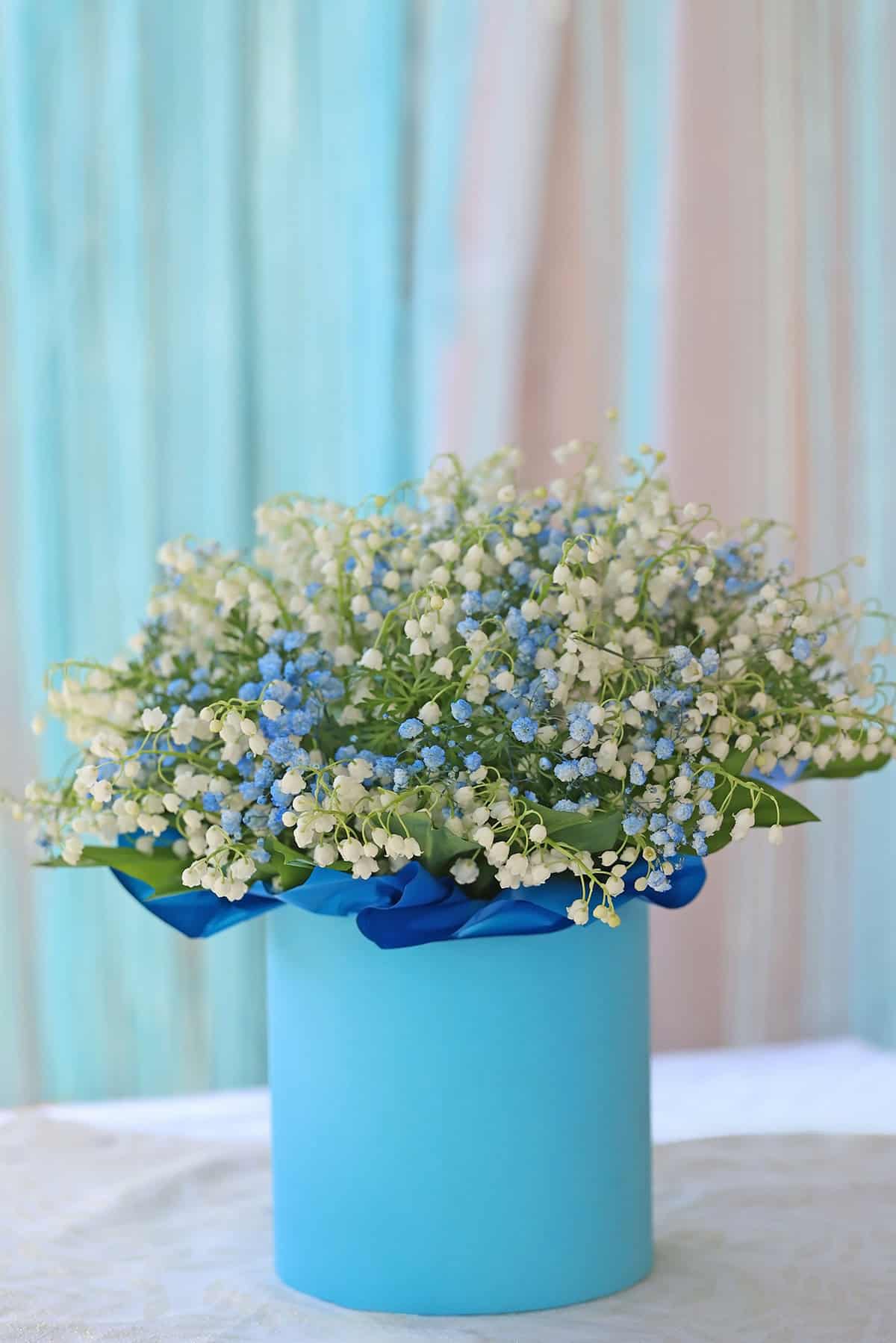 Blue Gift Box Arrangement