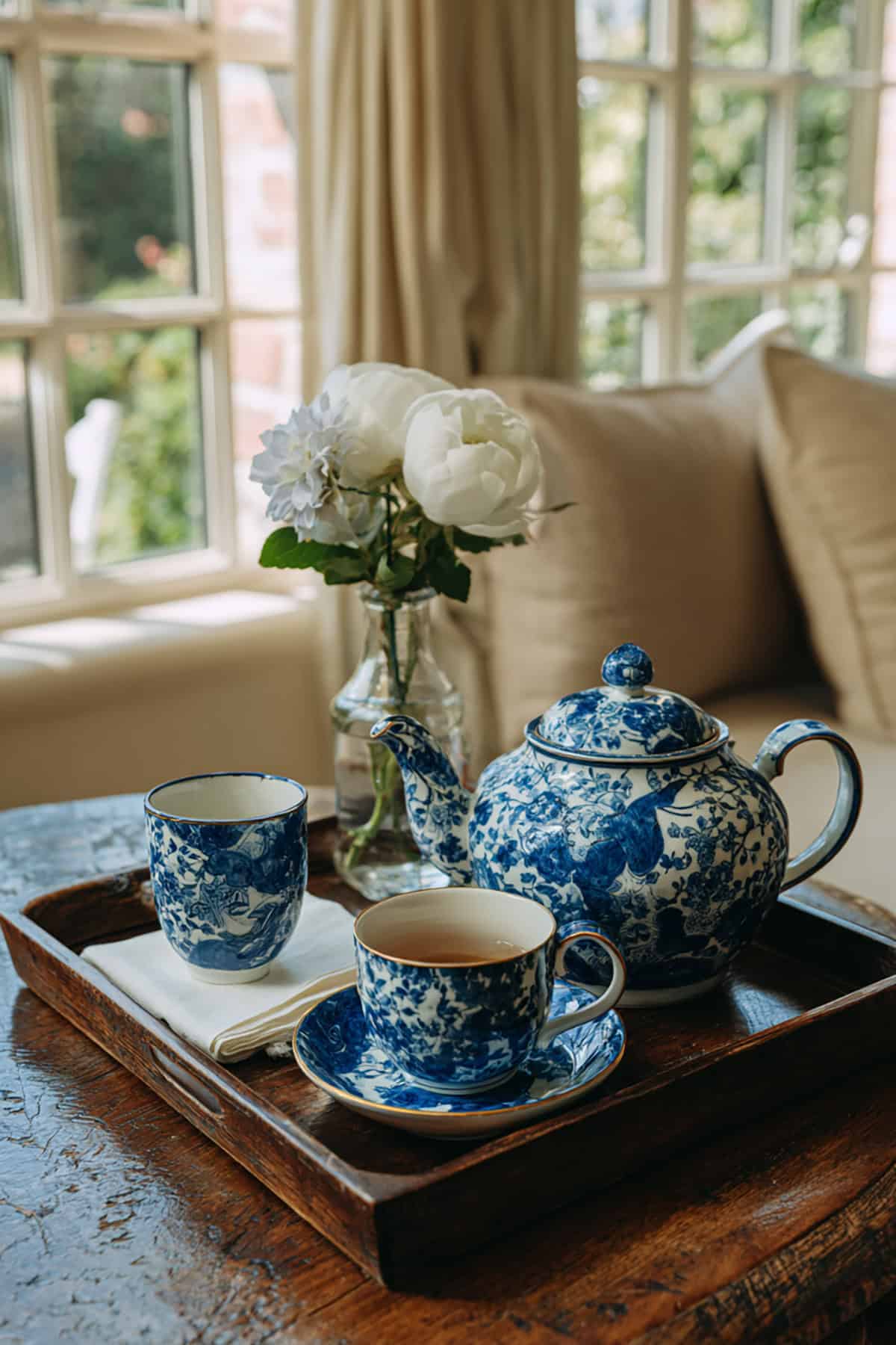Blue and White Tea Pieces