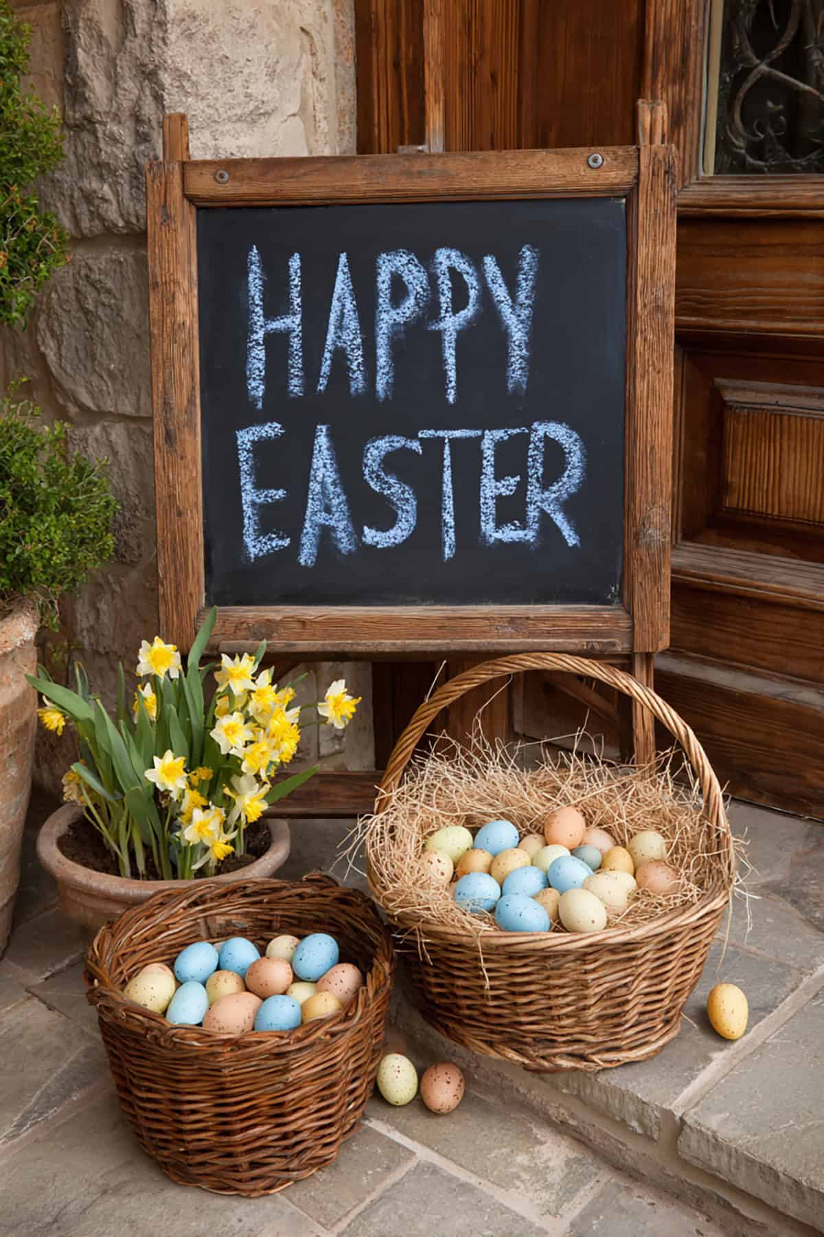 Chalkboard Message Near the Entry