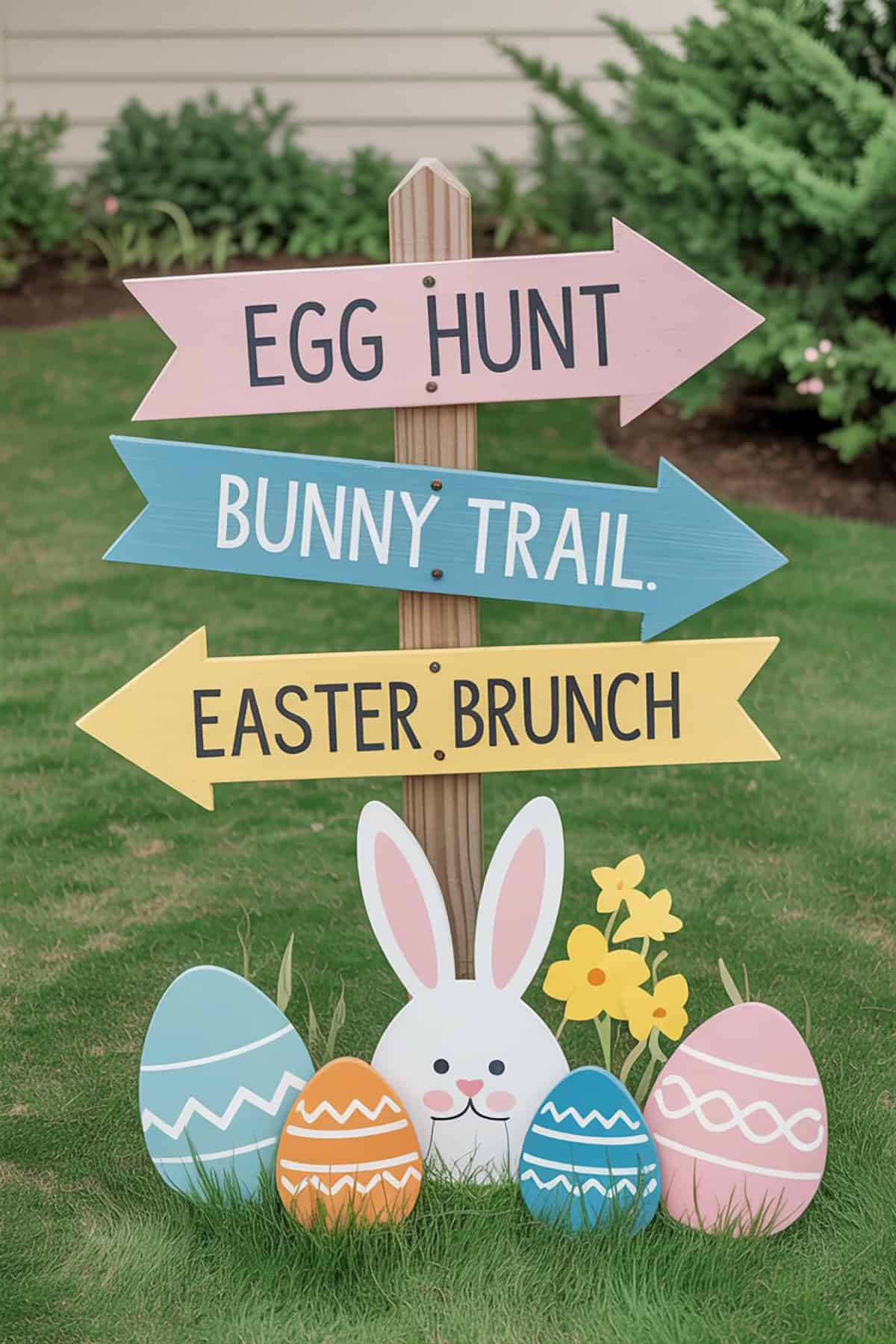 Directional Easter Signpost
