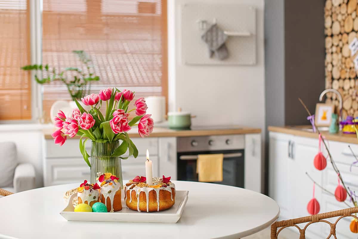 Easter Treats with Fresh Tulips