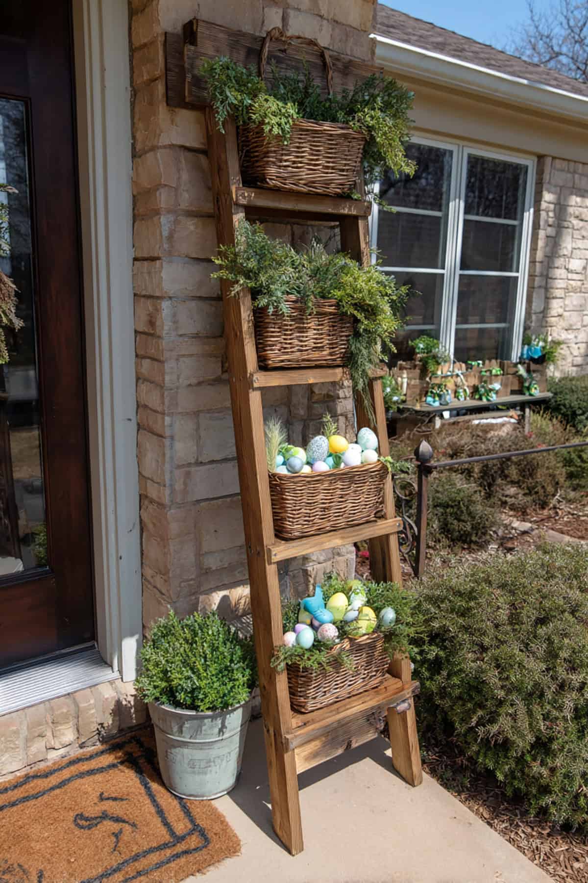 Farm Style Easter Porch Ladder