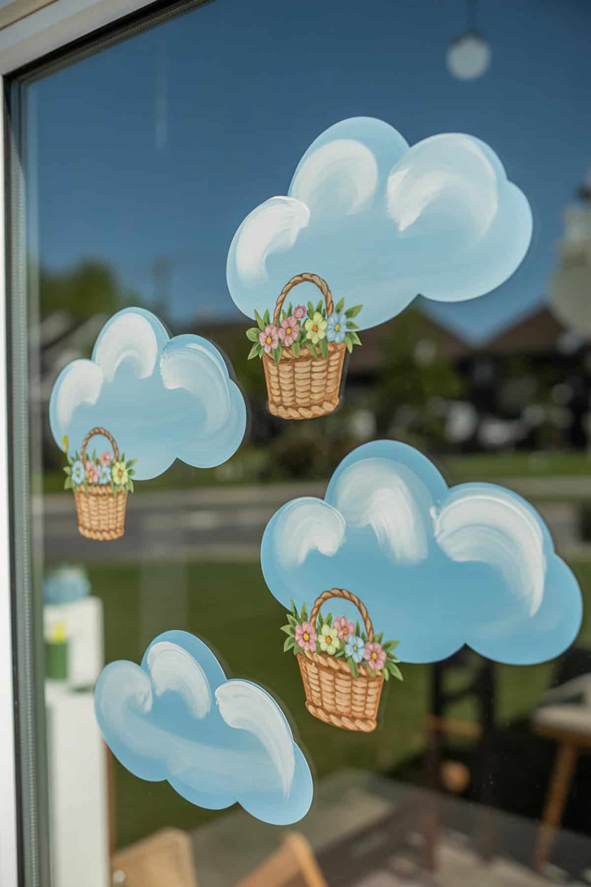 Flower Baskets in the Sky