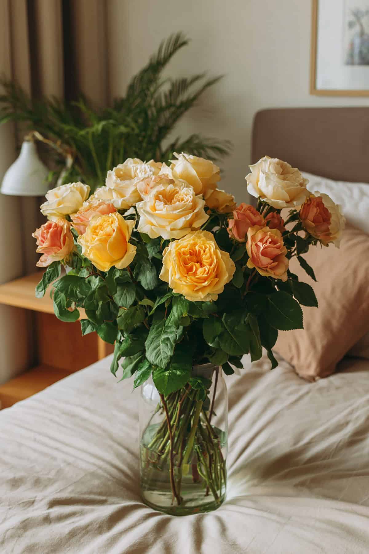 Fresh Greenery with Roses