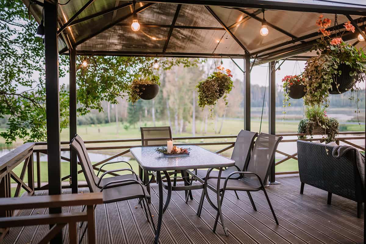 Hanging Baskets with Trailing Blooms
