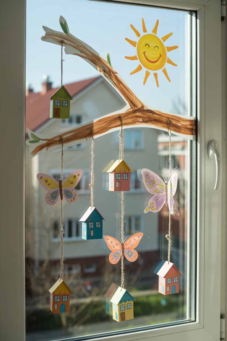 33 Cool & Fun Spring Window Painting Ideas