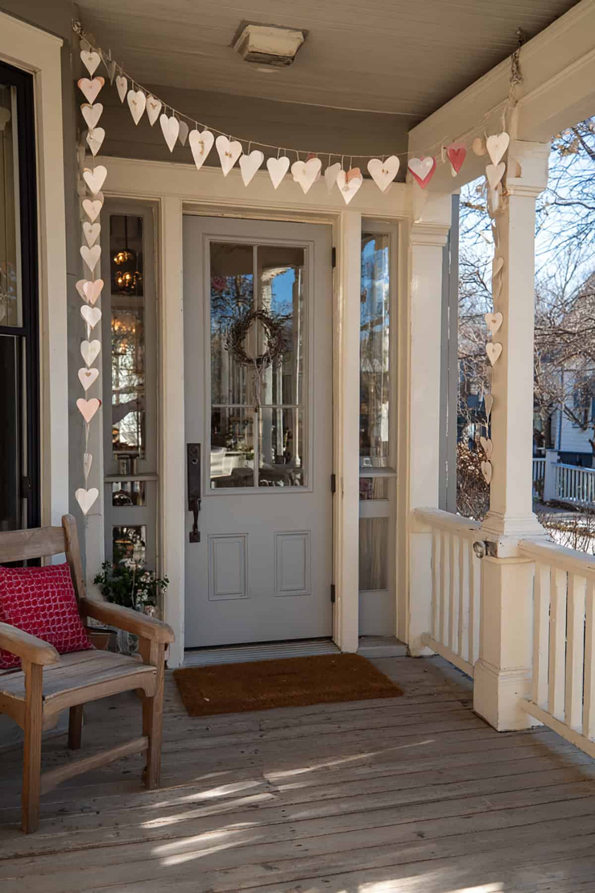 Hanging Paper Hearts