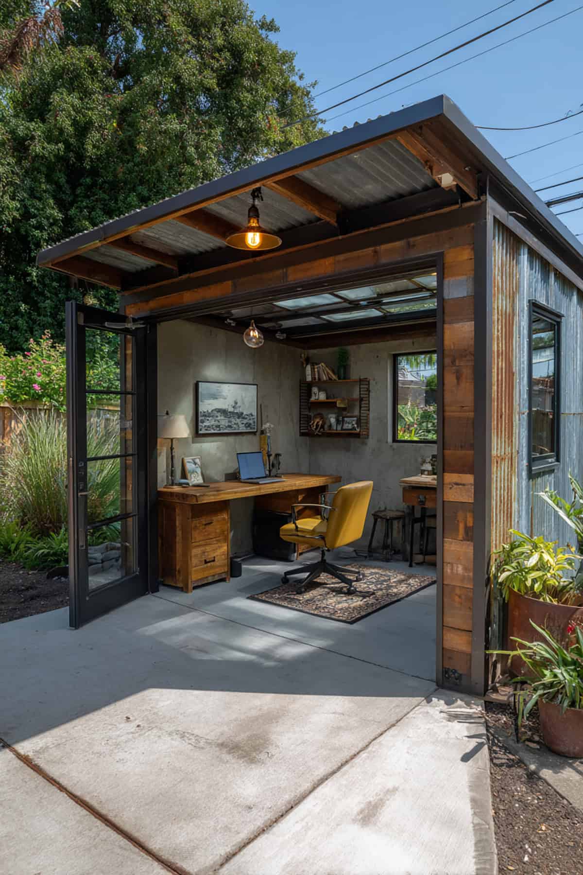 Industrial Edge She Shed Office