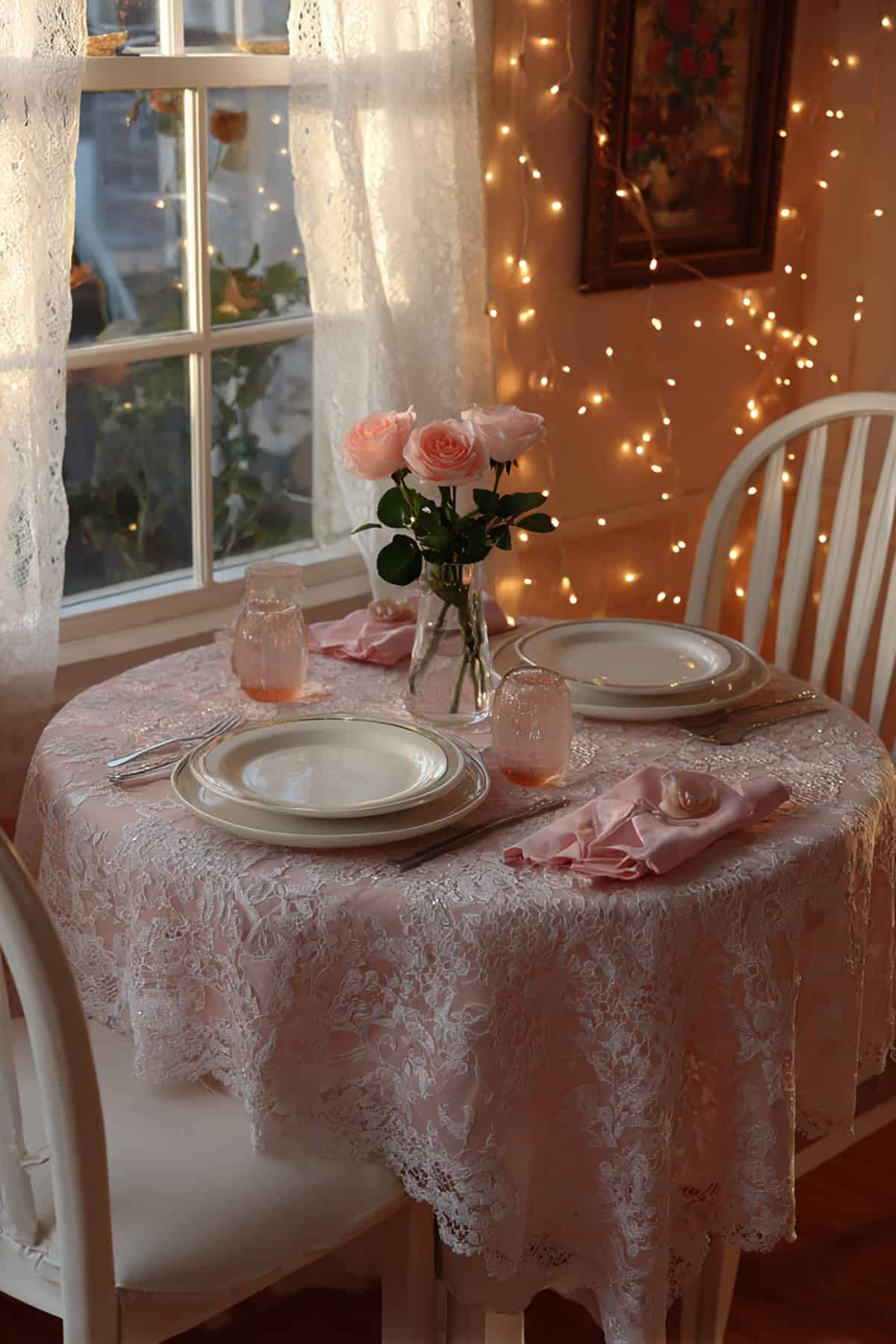 Lace Valentine Table