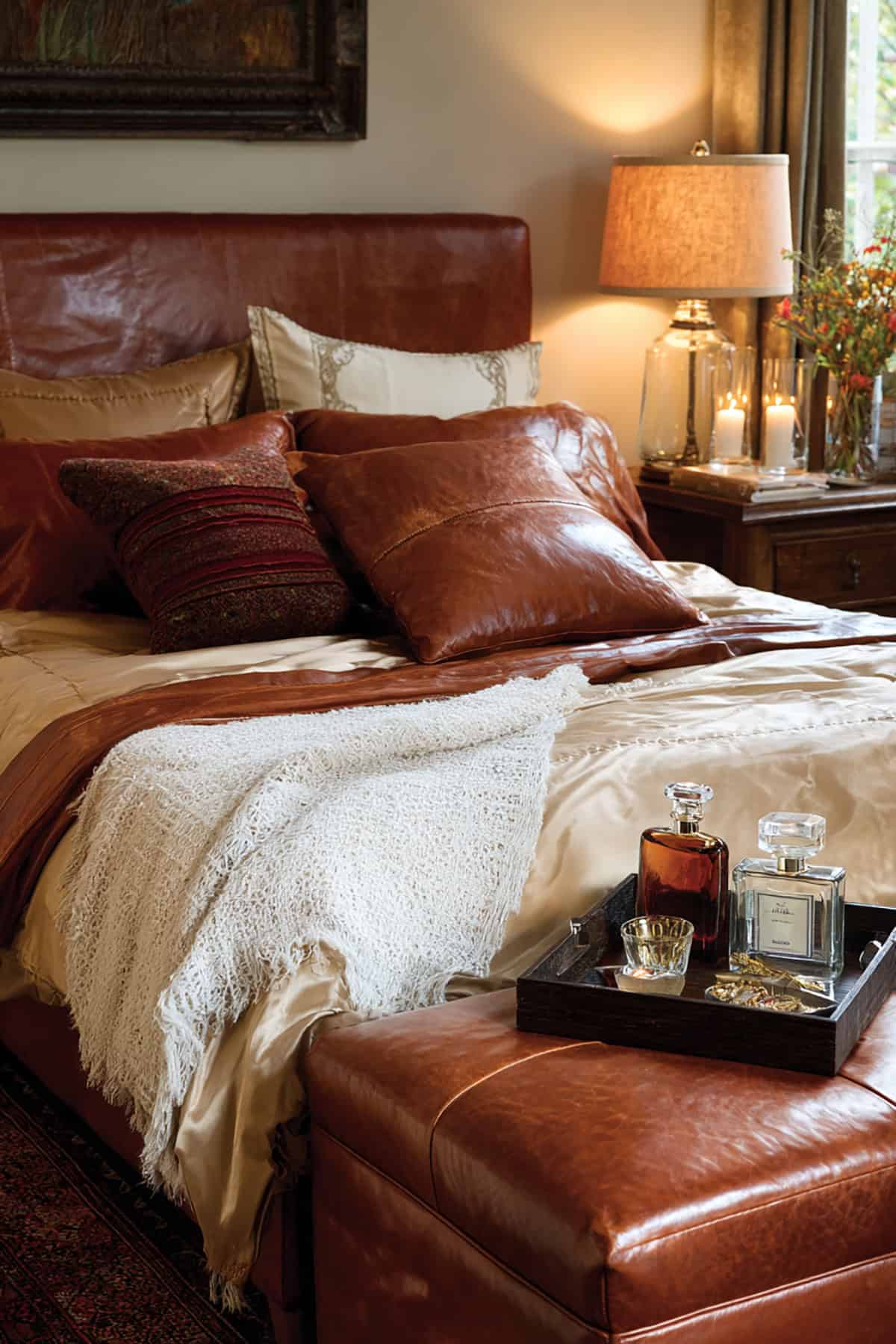 Leather Bench or Leather Headboard Accent