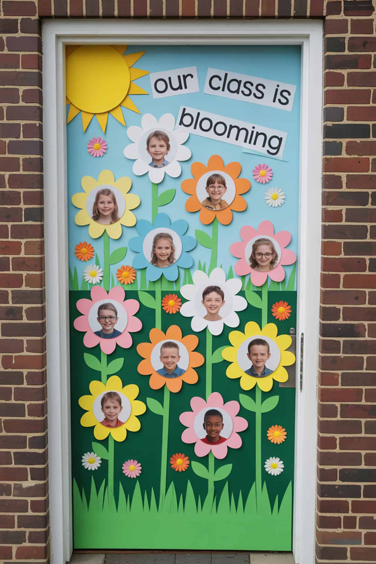 “Our Class Is Blooming” Photo Door