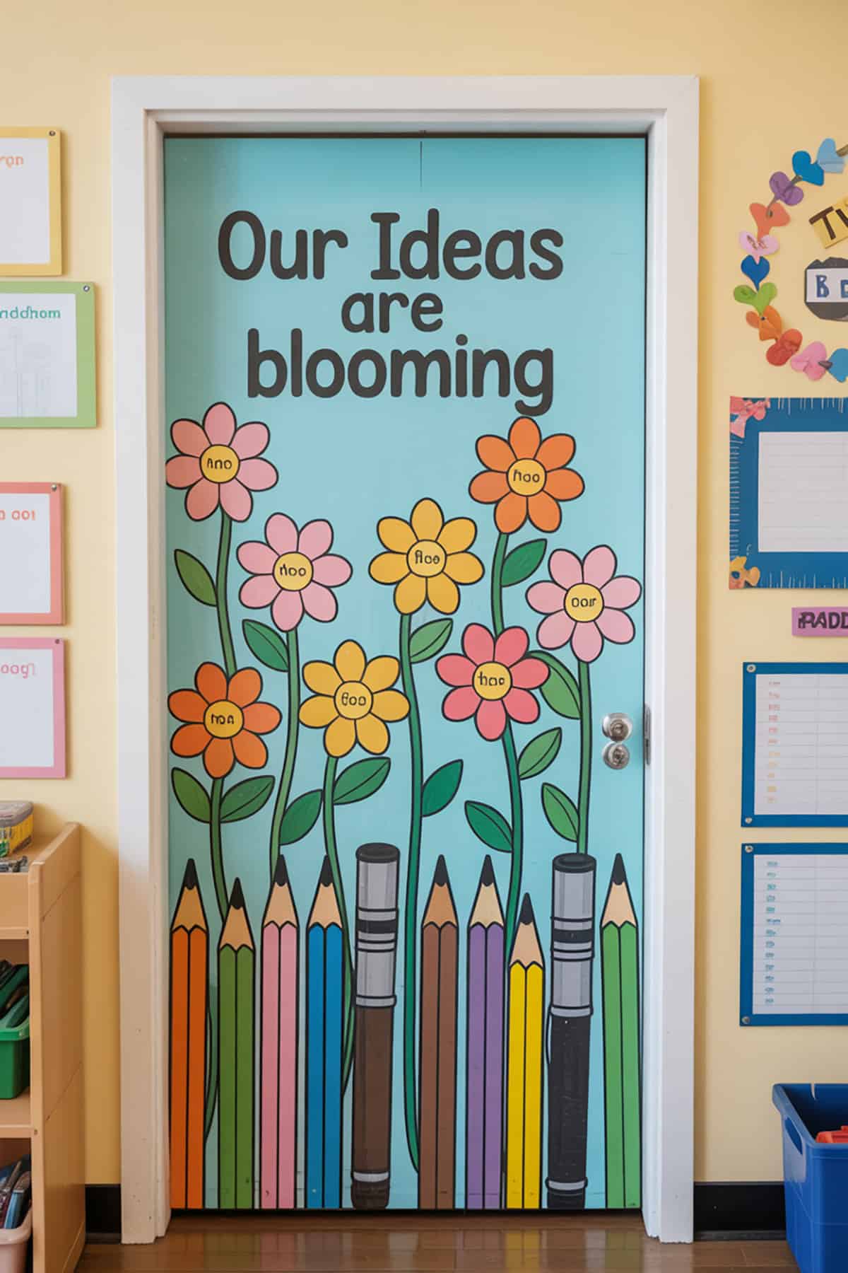 “Our Ideas Are Blooming” Door