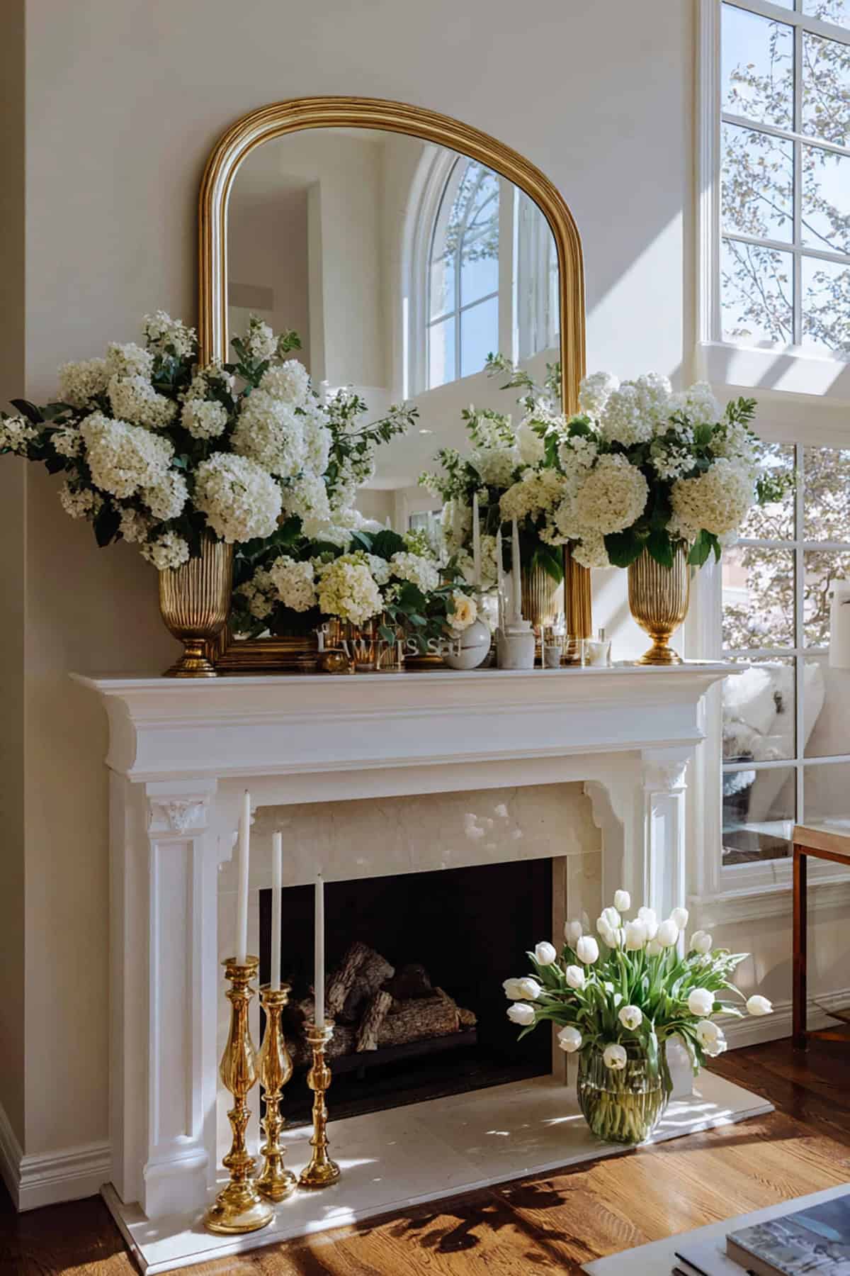 Oversized Spring Mirror Mantel