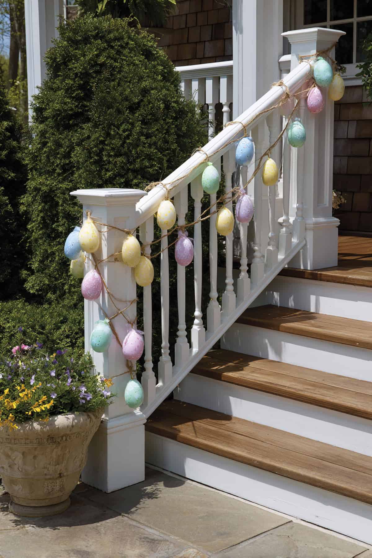 Porch Railing Egg Tie