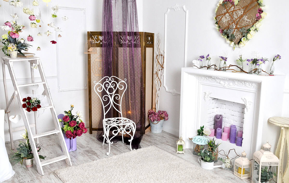 Romantic Fireplace Setup