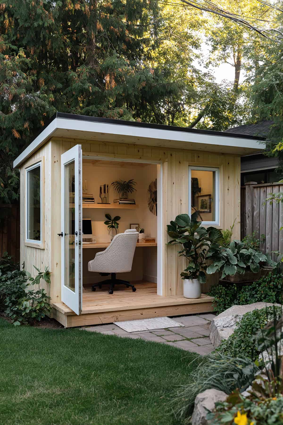 Scandinavian Light Backyard Office