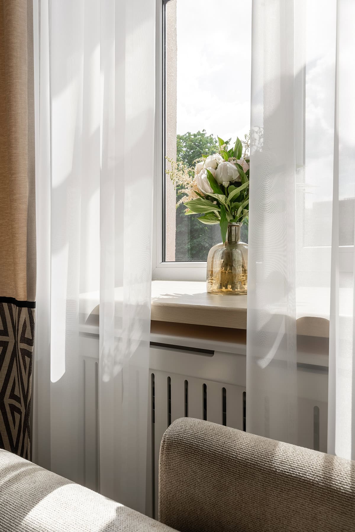 Sheer Curtains for Airy Light