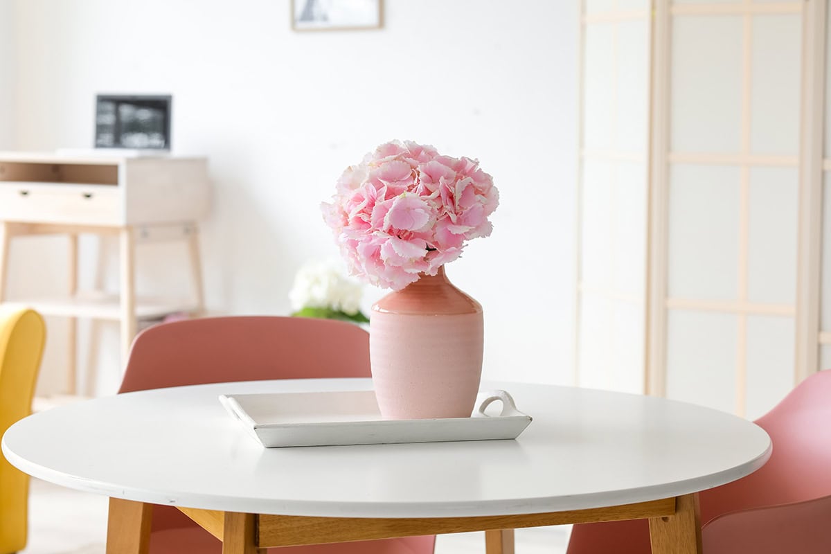 Single Stem Pink Hydrangea Momen