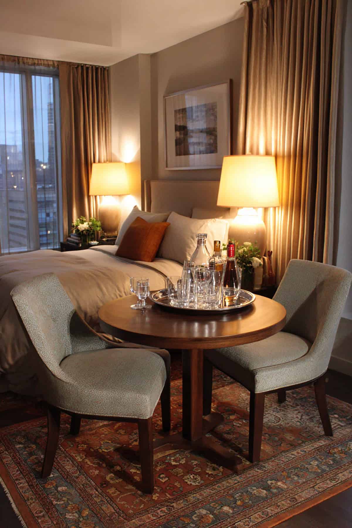 Small Round Table With Two Chairs