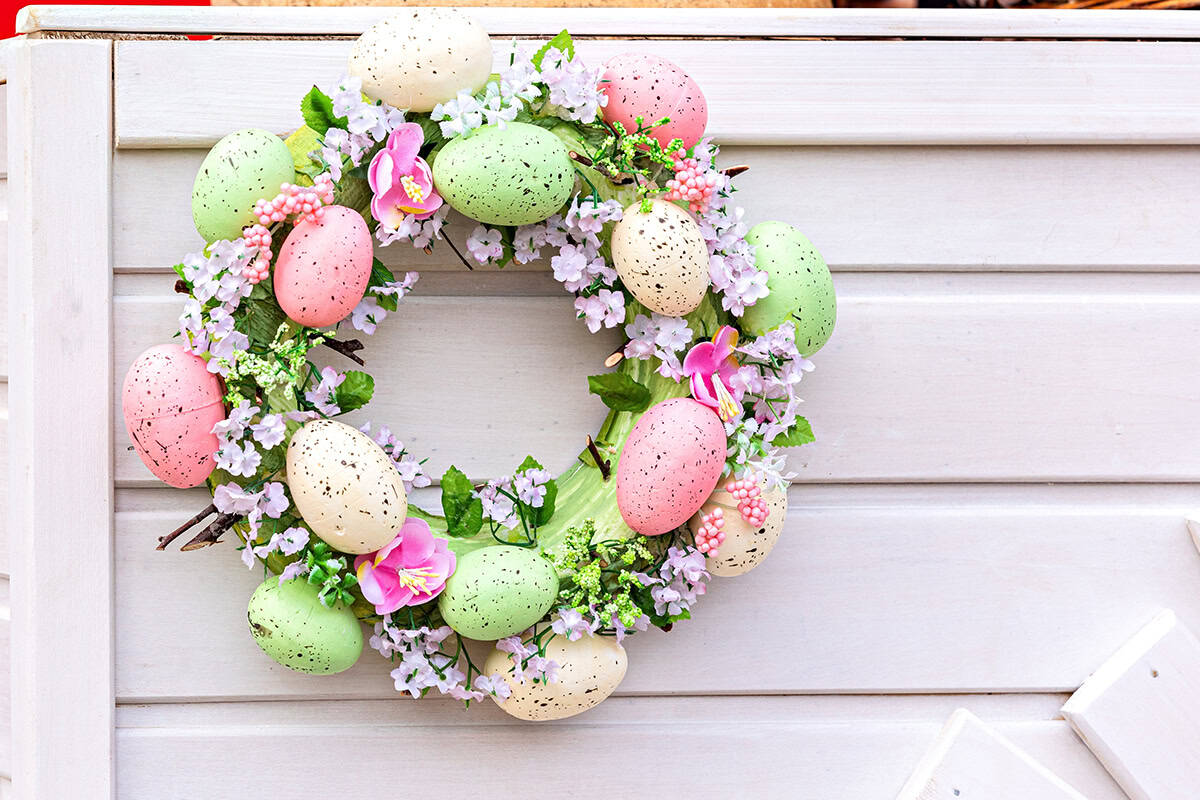 Soft Pastel Egg Ring Wreath