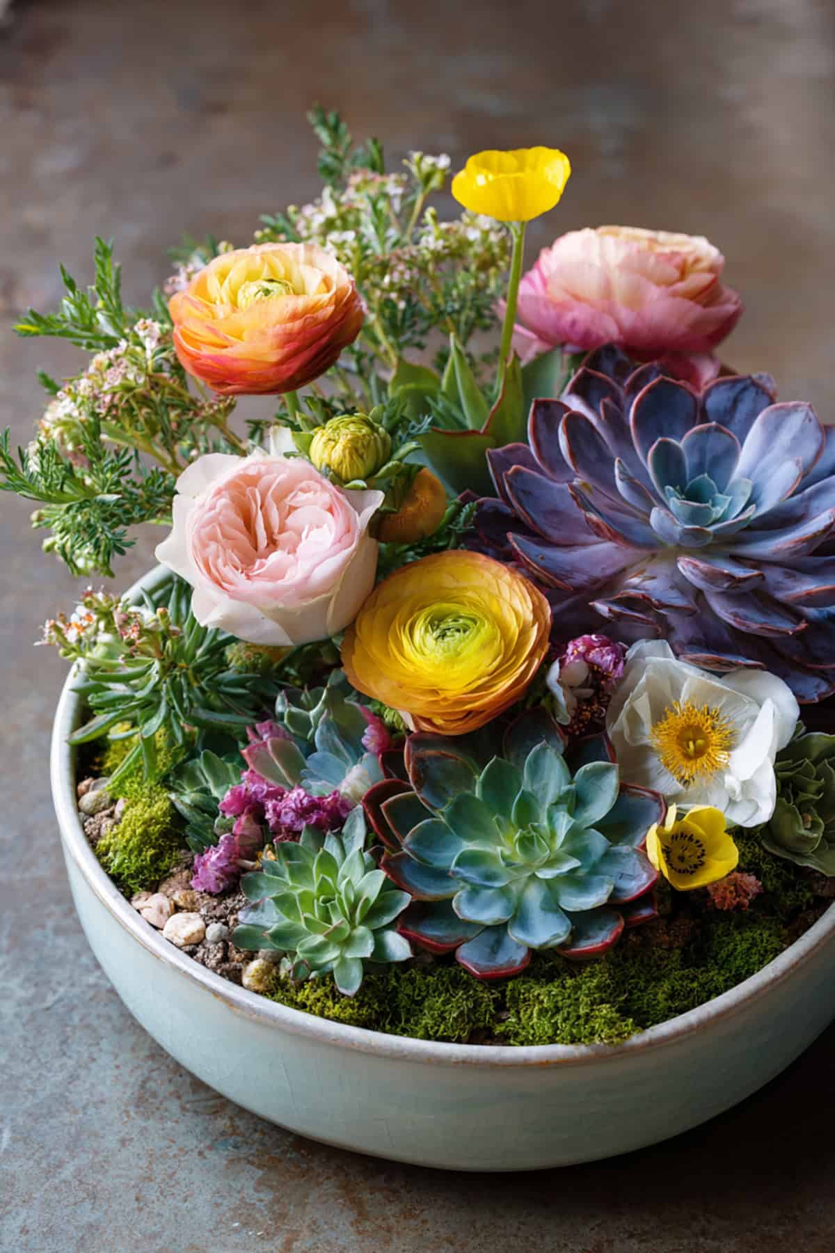 Spring Succulent & Flower Mix