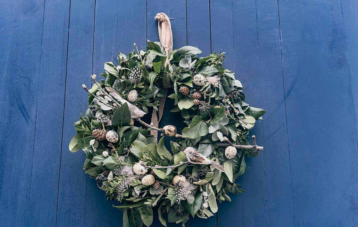 Woodland Wreath Made From Natural Finds