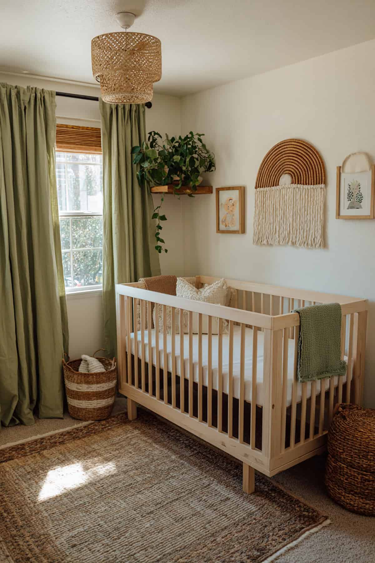 Boho Baby Boy Nursery in Clay + Sage + Cream