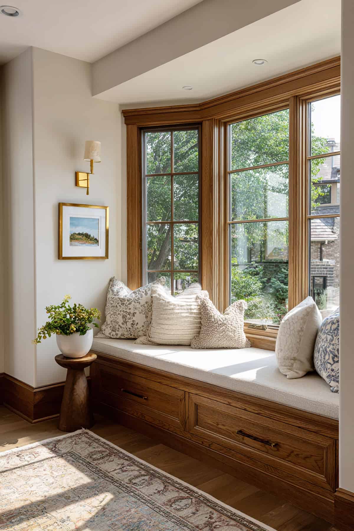 Built In Window Seat With Hidden Drawers