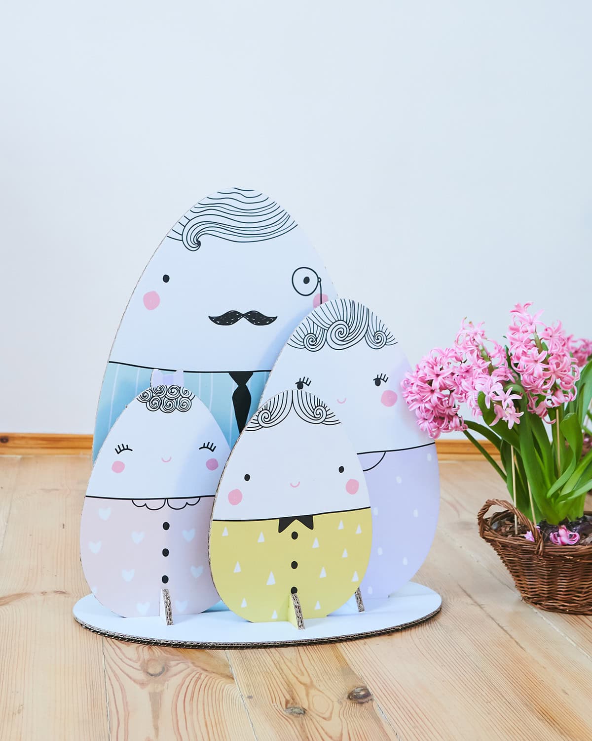 Cardboard Egg Cutouts