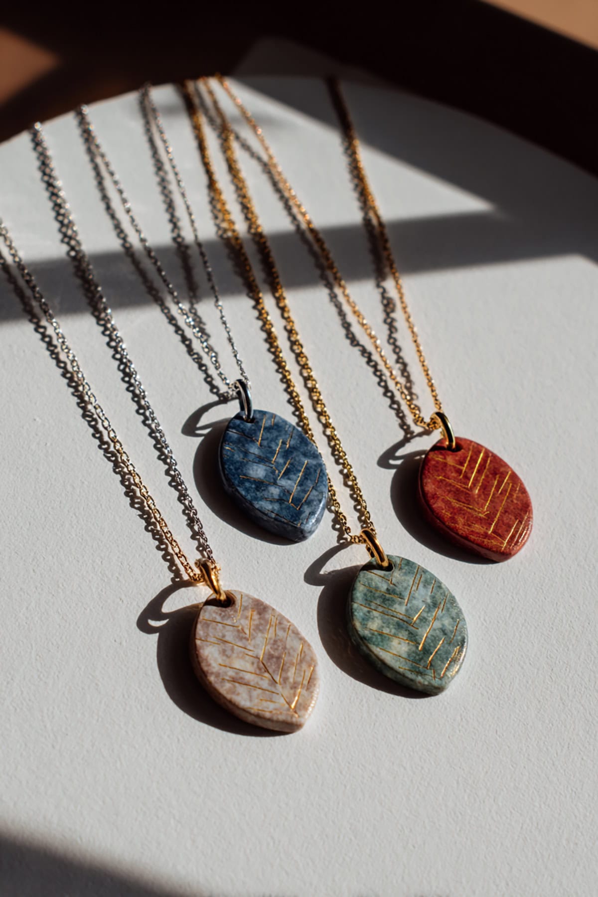 Clay Pendant Necklace