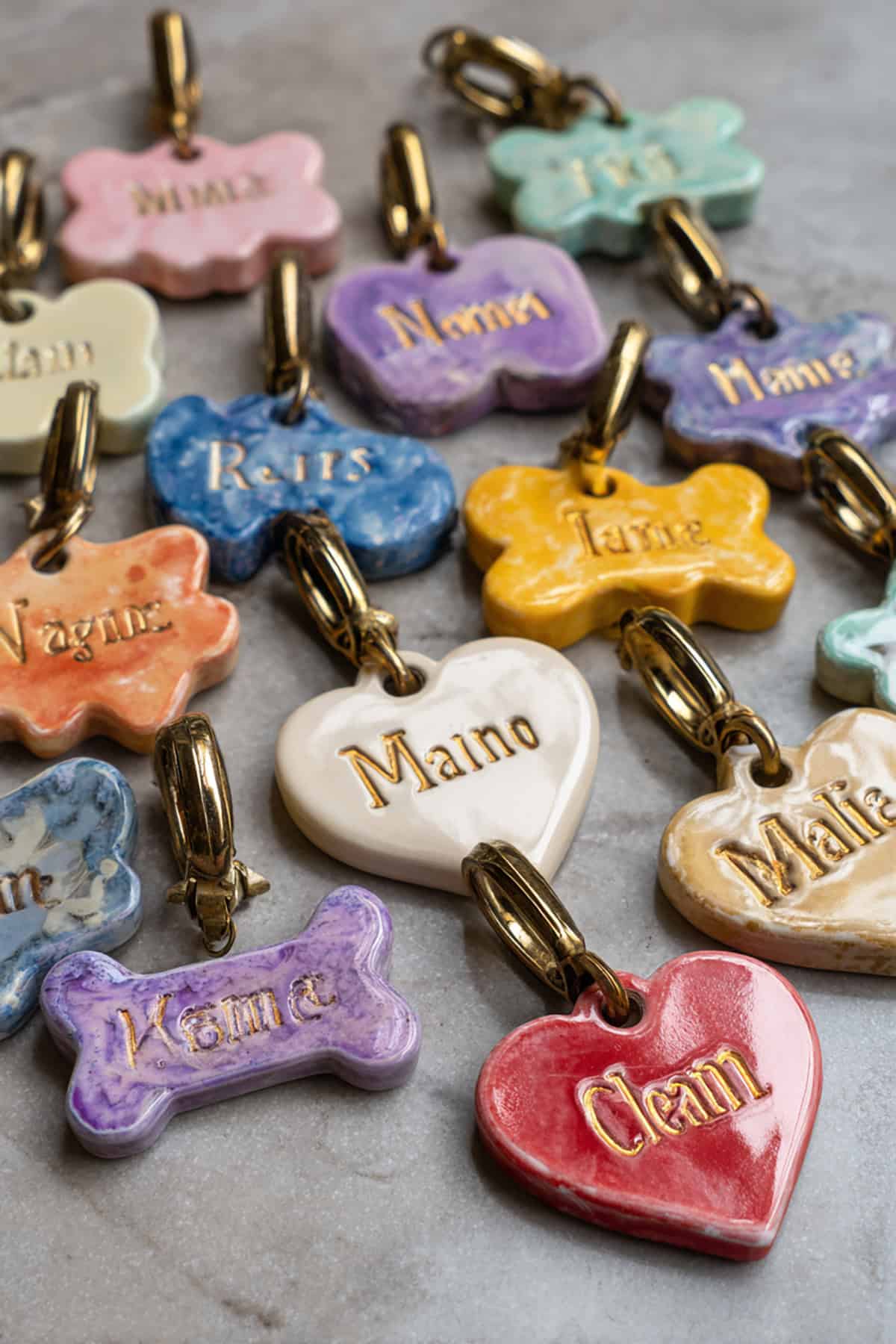 Clay Pet Name Tag