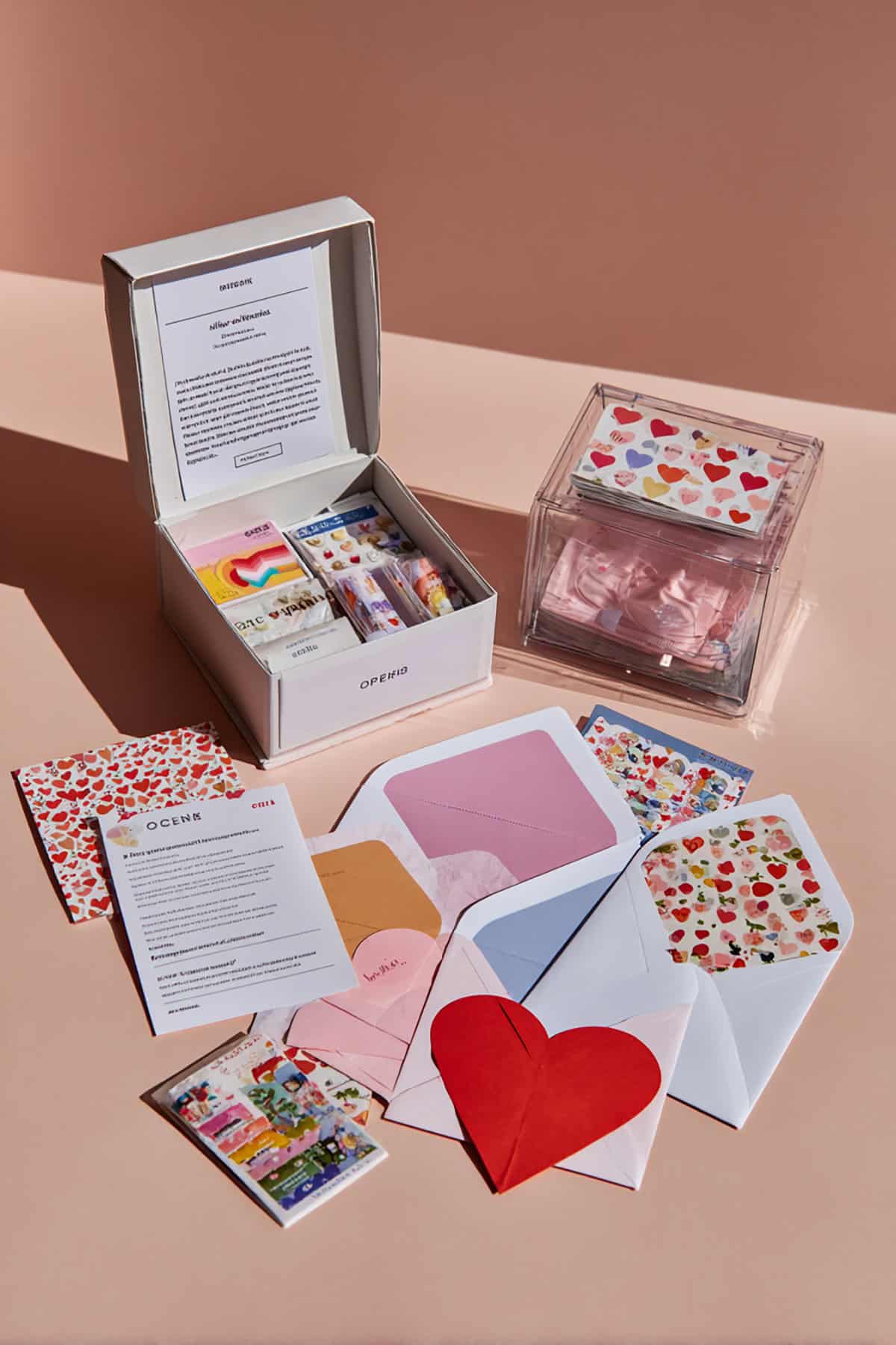 Complete Heart Shaped Open When Letter Kit