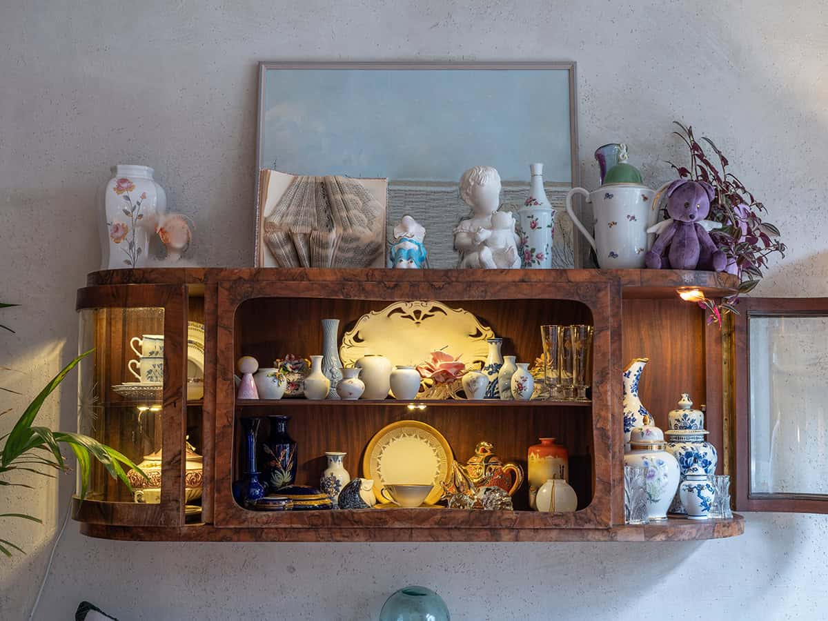 Curio Cabinet for Collected Keepsakes